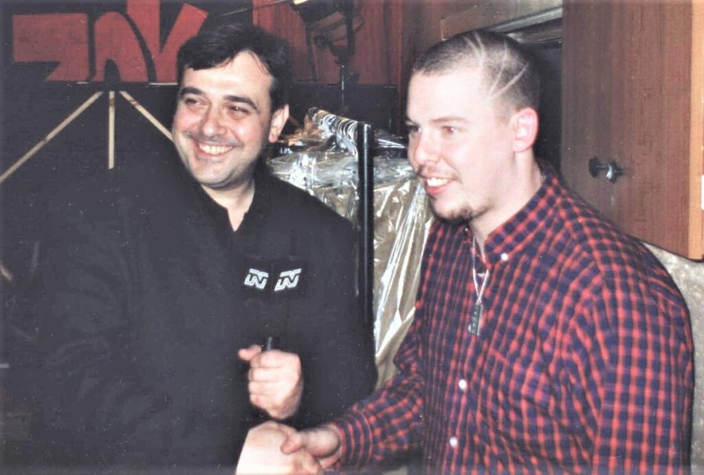 Любомир Стойков интервюира Аликзандър Маккуин в Лондон, 1996 г.
Фото: Личен архив на Любомир Стойков