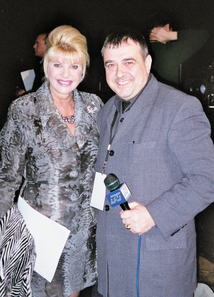 Любомир Стойков интервюира Ивана Тръмп в Ню Йорк, 2001 г.
Фото: Личен архив на Любомир Стойков