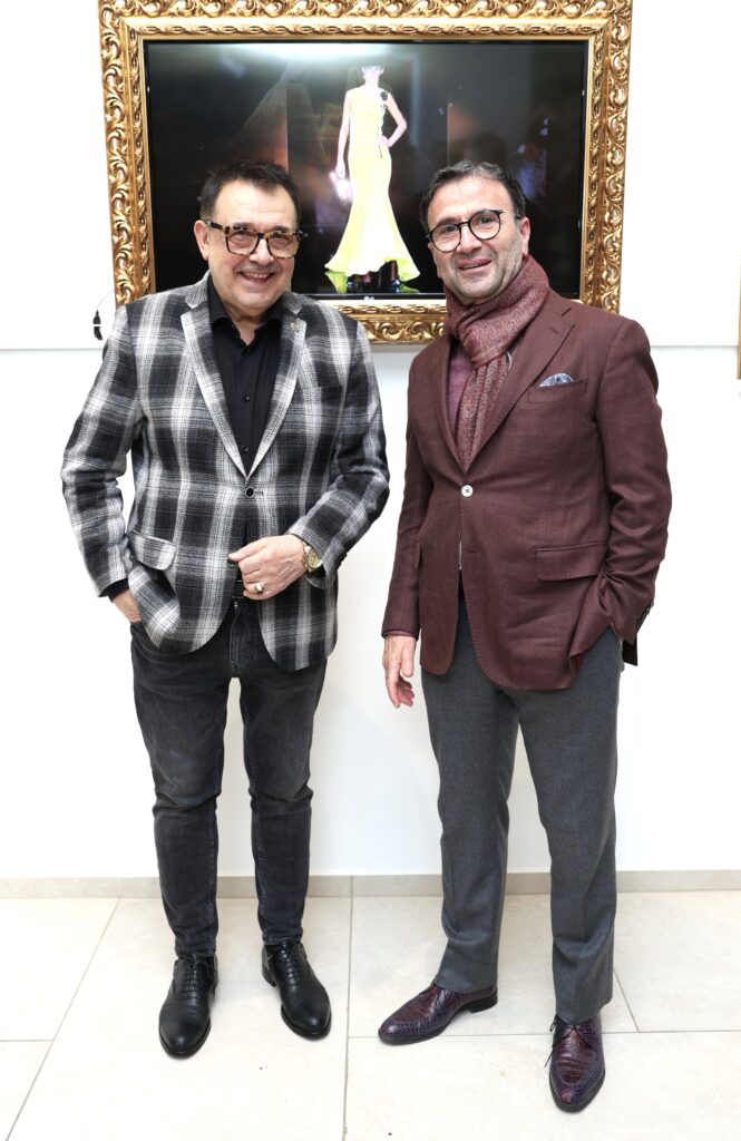 Проф. Любомир Стойков и проф. д-р Ходор Факих.
Фото: Академия за мода / Петър Станев