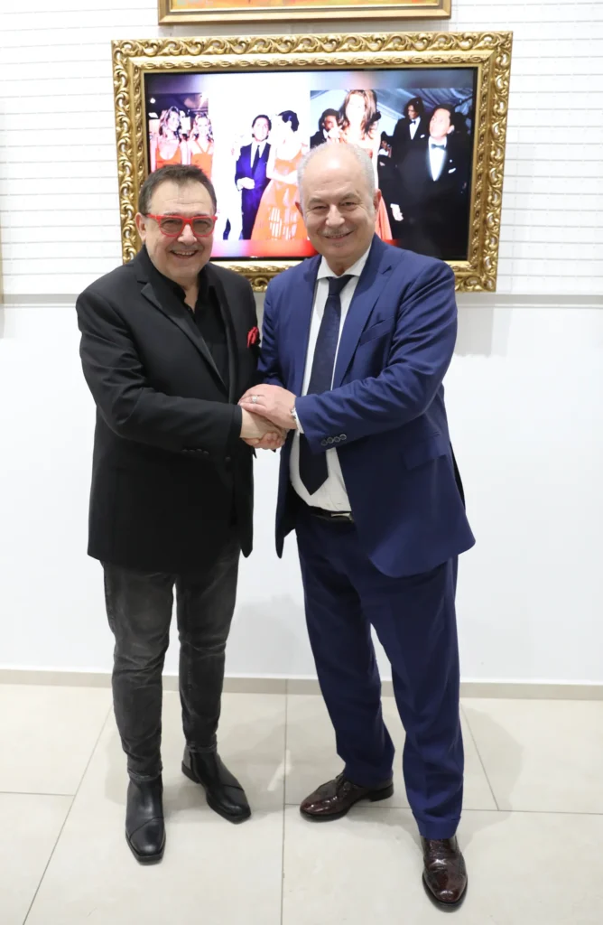 Проф. Любомир Стойков и Н.Пр. Марчело Апичела.
Фото: Академия за мода / Петър Станев