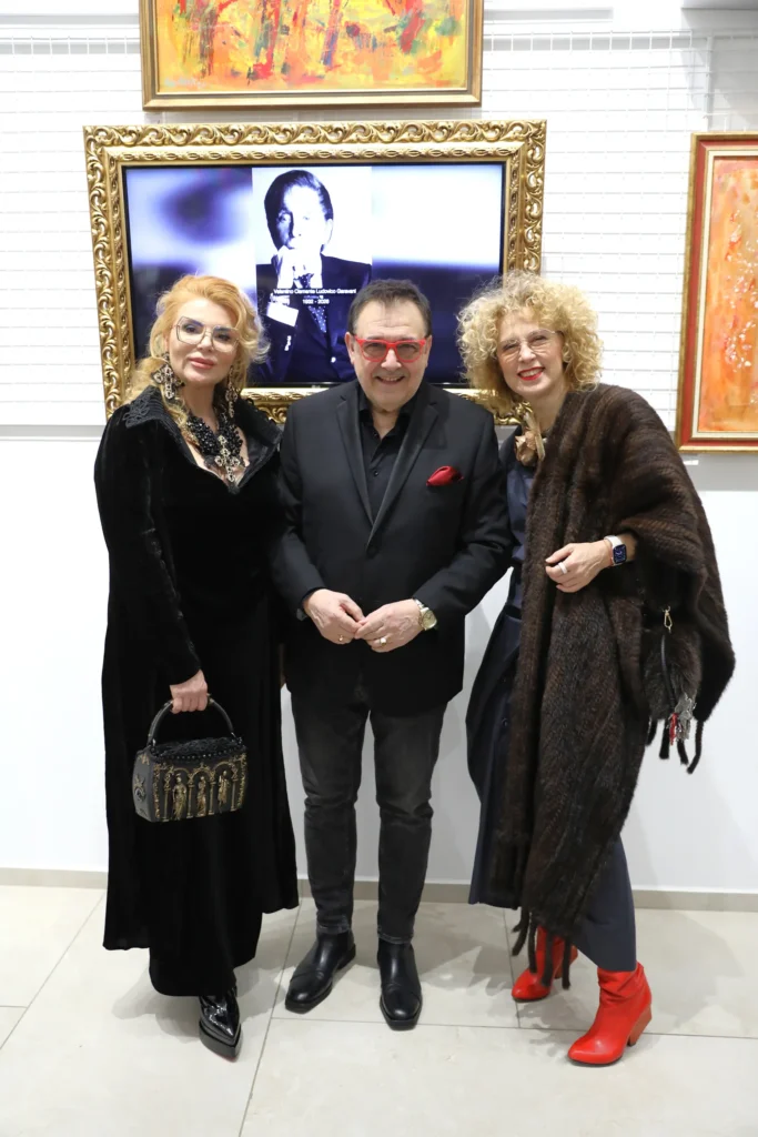 Гери Камеран, проф. Любомир Стойков и Силвия Лулчева.
Фото: Академия за мода / Петър Станев