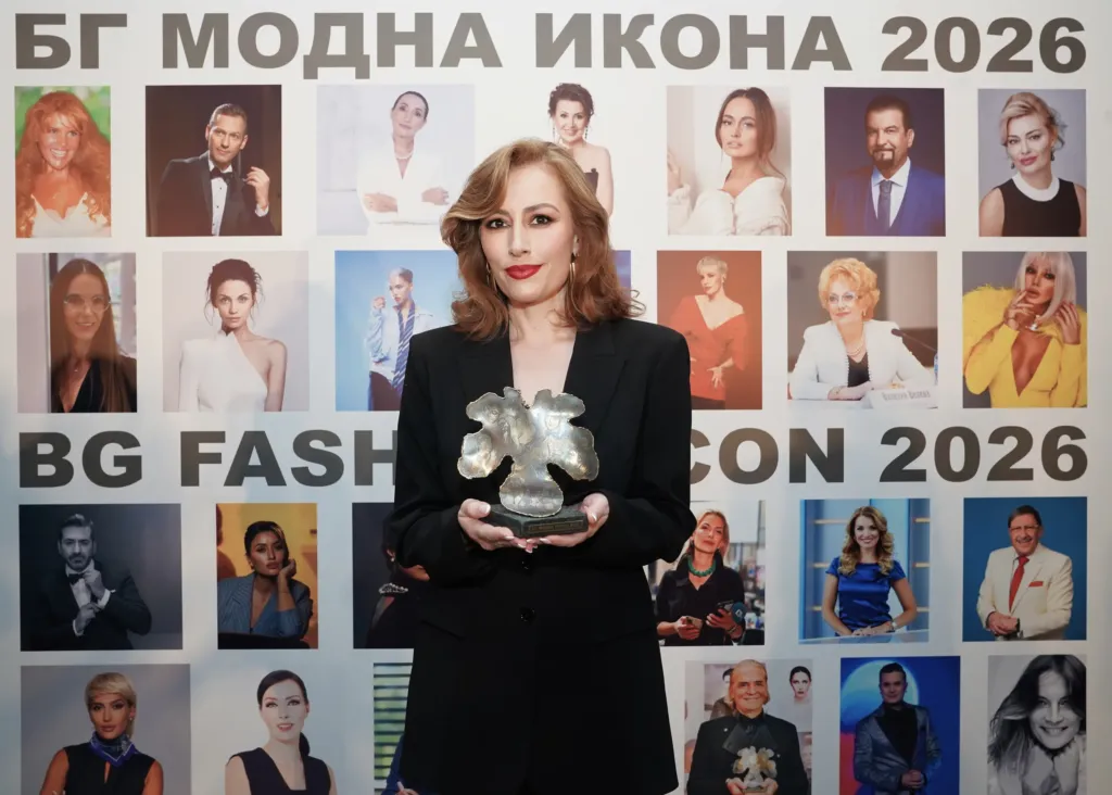 Лиляна Боянова – носител на приза „БГ модна икона 2026“ в категория „Медии и журналистика“.
Фото: Академия за мода / Антон Марков