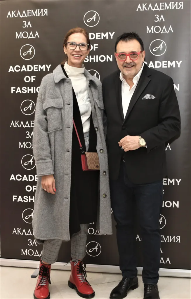 Проф. Любомир Стойков и Мария Георгиева-Савова. Фото: © Академия за мода / Божидар Марков