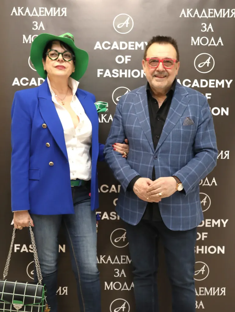 Проф. Любомир Стойков и Максим Бехар. Фото: Академия за мода / Петър Станев