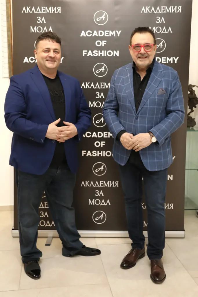 Проф. Любомир Стойков и Албена Александрова. Фото: Академия за мода / Петър Станев