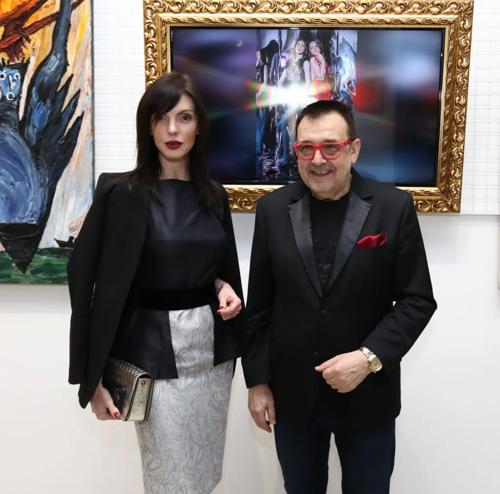 Проф. Любомир Стойков и Кристина Несторова. Фото: © Академия за мода / Петър Станев
