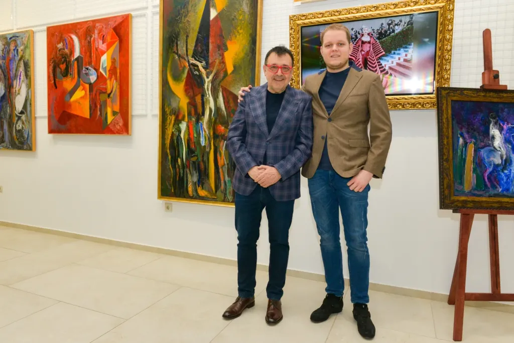 Проф. Любомир Стойков и дизайнерката Наталия Маркова. Фото: © Академия за мода / Хайлайф