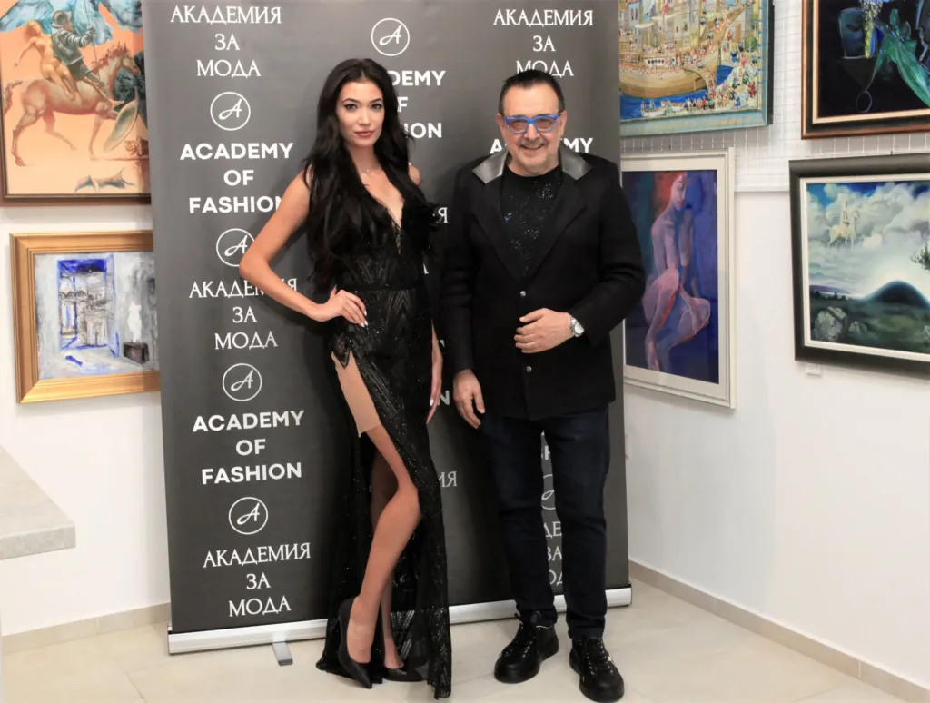 Проф. Любомир Стойков и Мария Радославова – Миа. Фото: © Академия за мода / Вили Николов