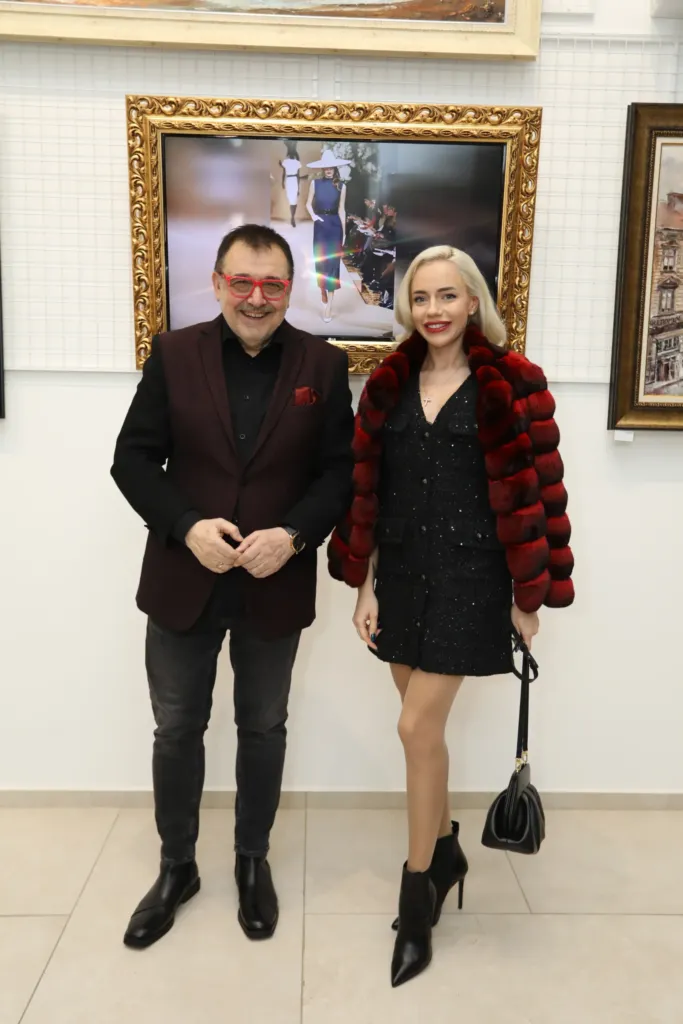 Проф. Любомир Стойков заедно с Лилия Стефанова. Фото: © Академия за мода / Петър Станев