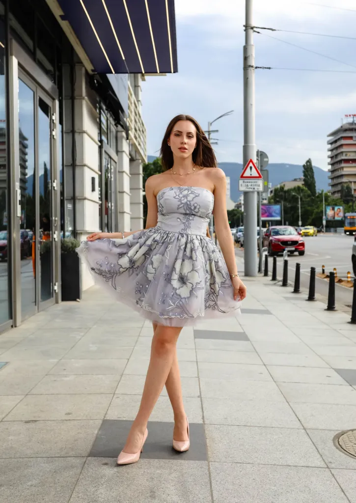 Ивет Апостолова, облечена в Ivette Bianchi. Фото: Академия за мода / Петър Станев