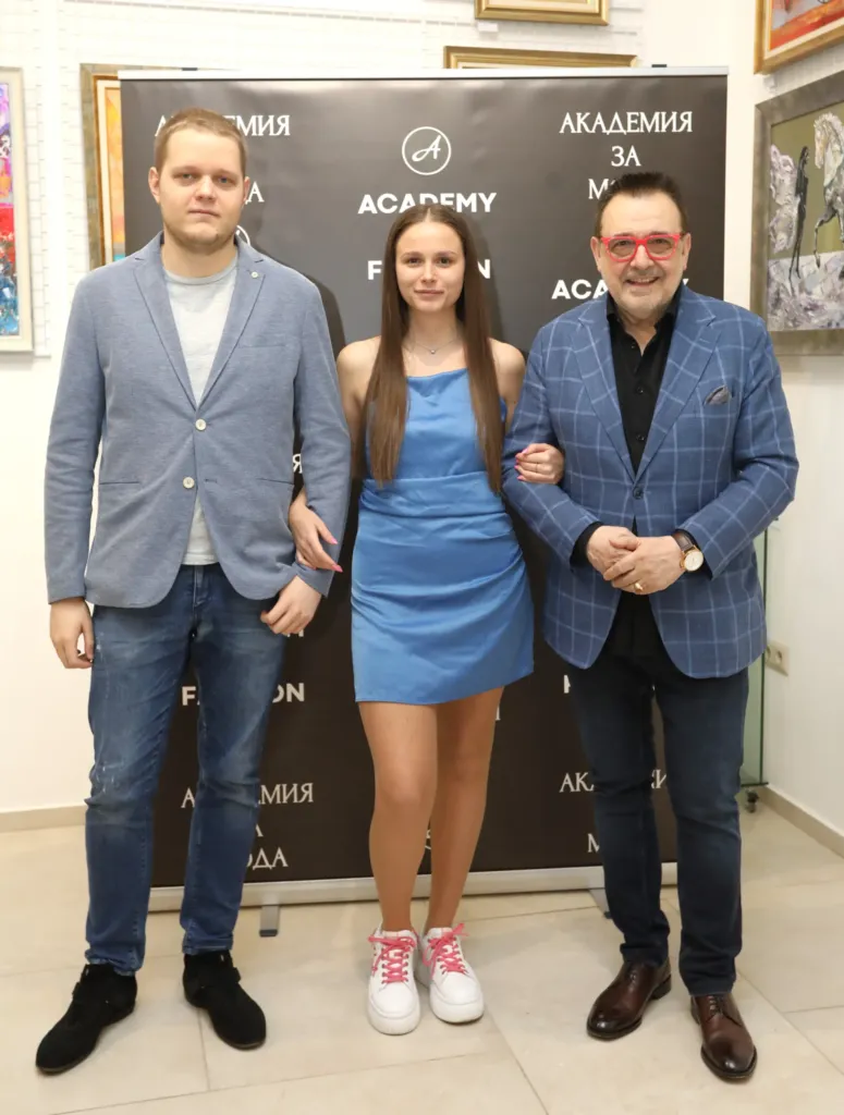 Проф. Любомир Стойков и Лилия Стефанова. Фото: Академия за мода / Петър Станев