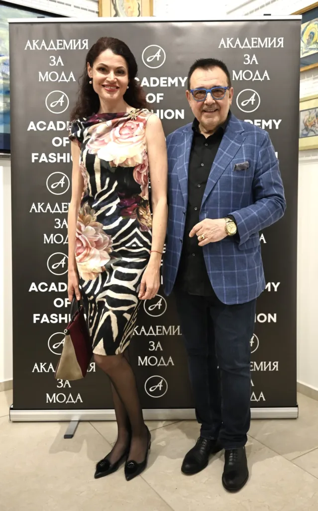 Проф. Любомир Стойков и Ирина Папазова. Фото: Академия за мода / Антонио Хаджихристов
